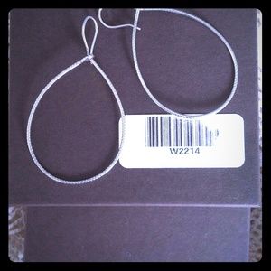 Silpada Sterling Silver Slimline Oval Hoop Earring