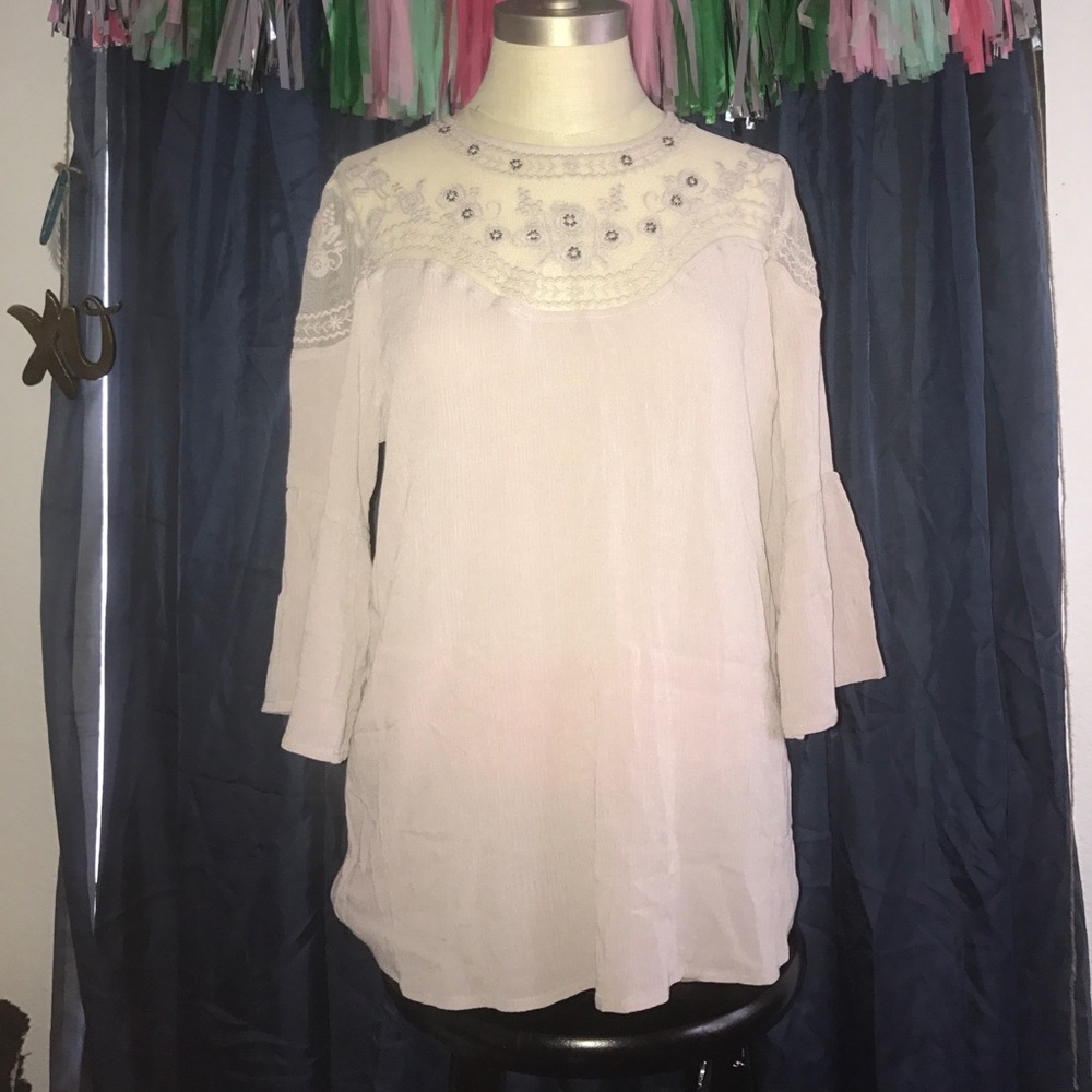 Embroidered Beaded Socialite Top