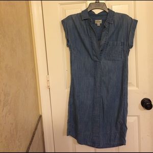 J. Crew Chambray Shift Dress