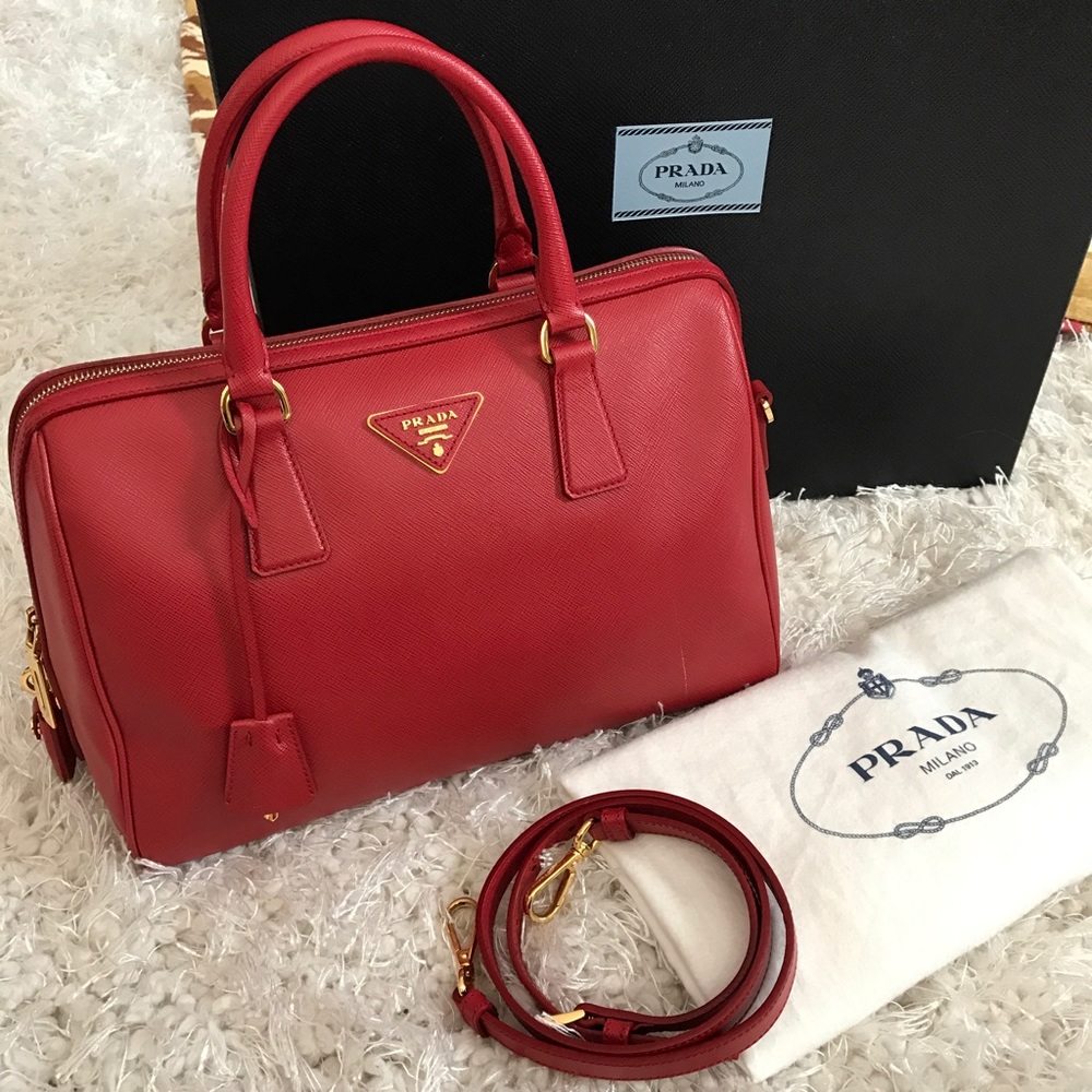 ❌SOLD❌ Prada Saffiano Bowler Bag