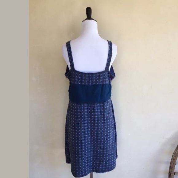 SOLD—PATAGONIA Organic Cotton Navy Blue Dress L - Picture 4 of 4