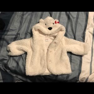 Gymboree Westie white baby coat