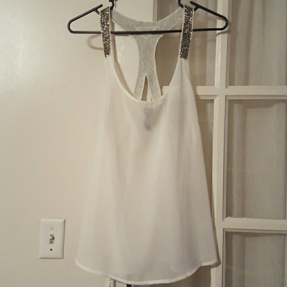 Sold*Detailed back Tank*