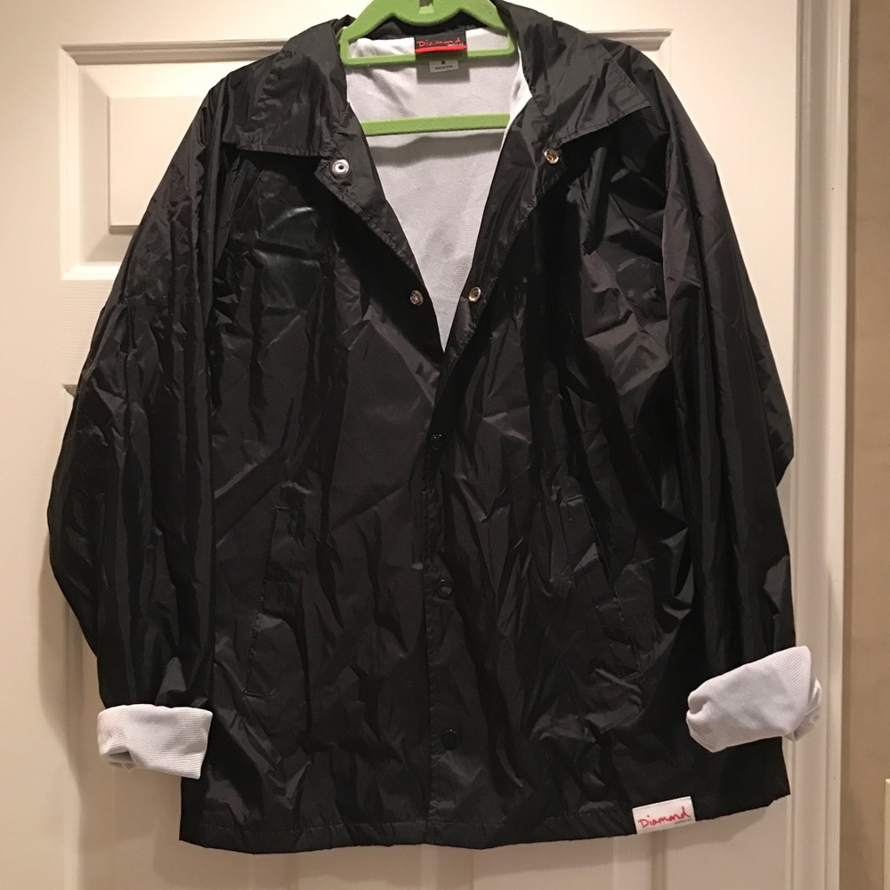 Unisex Diamond Supply Co raincoat/windbreaker