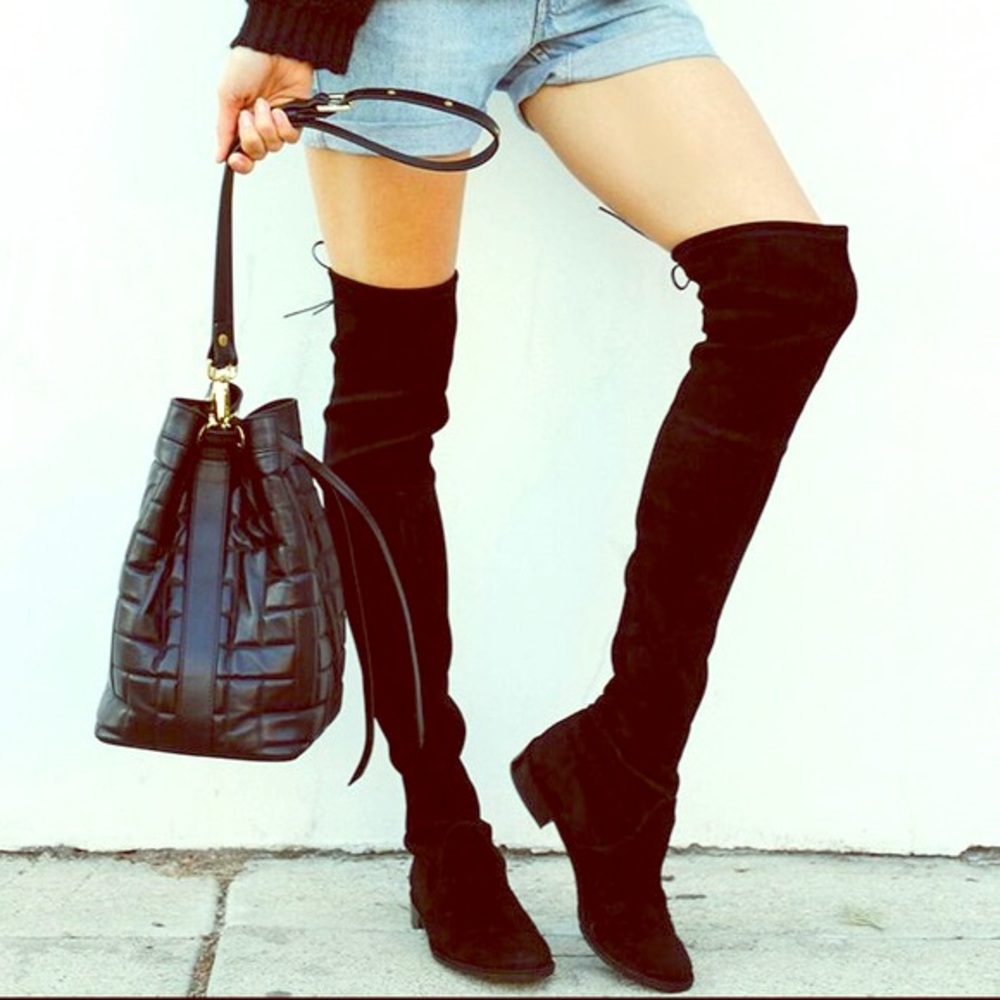 📦~SOLD~ Over The Knee Black Suede Boots