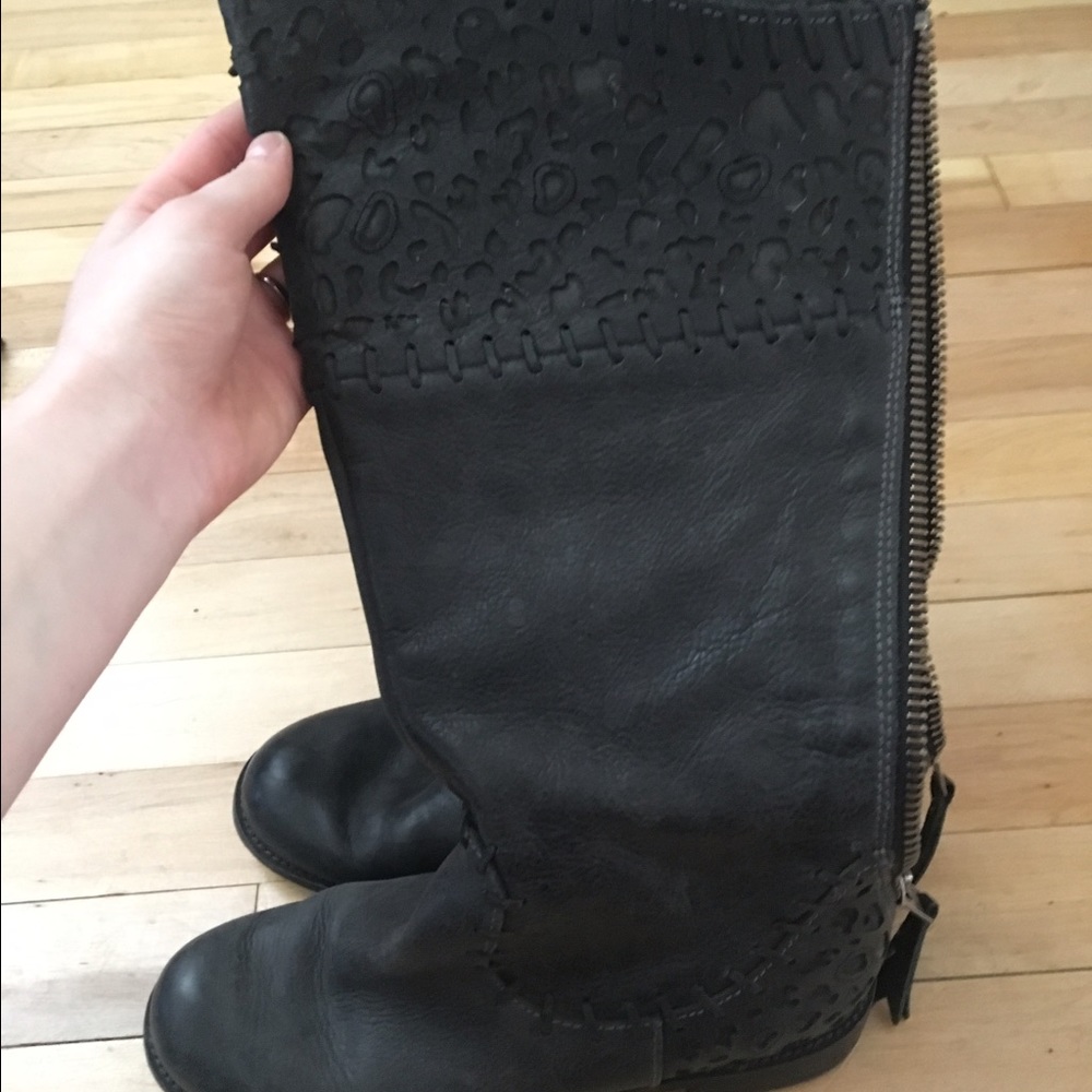 Black corral boots