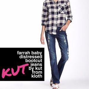 ⚡️FLASH SALE⚡️ KUT from Kloth Farrah Baby Bootcut Jeans