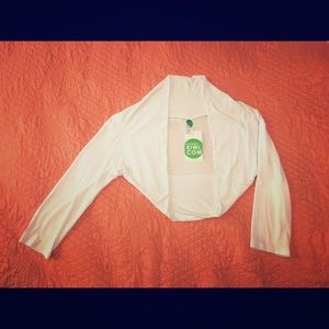 Bolero shrug white jacket sz medium