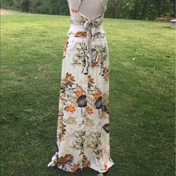 NEW 2 Piece Crop Top With Skirt - Picture 4 of 8