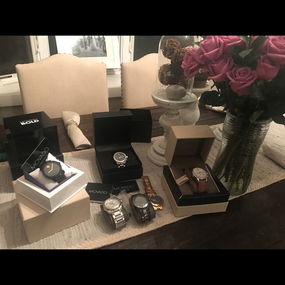 Burberry. MOVADO. Michael kors.