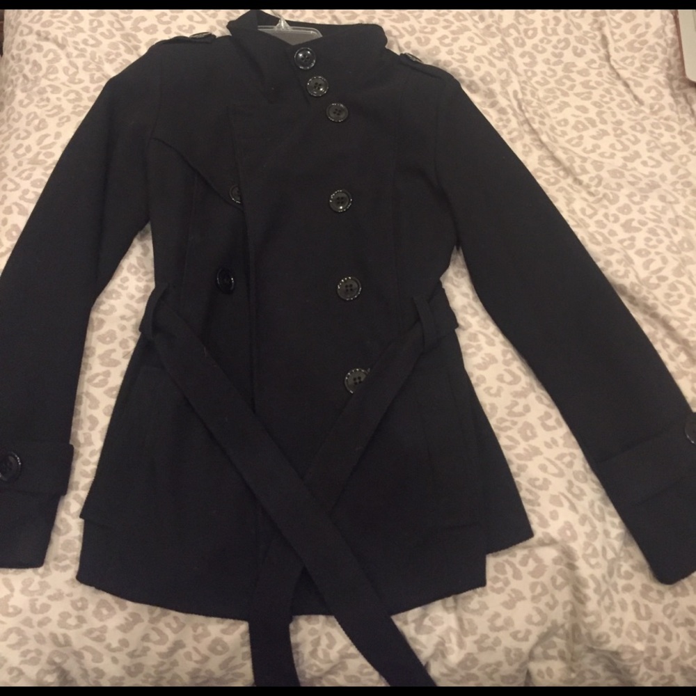 Black trench coat