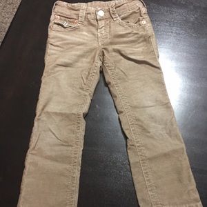 True Religion - khaki corduroy 4T