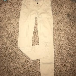 Tan Abercrombie pants.