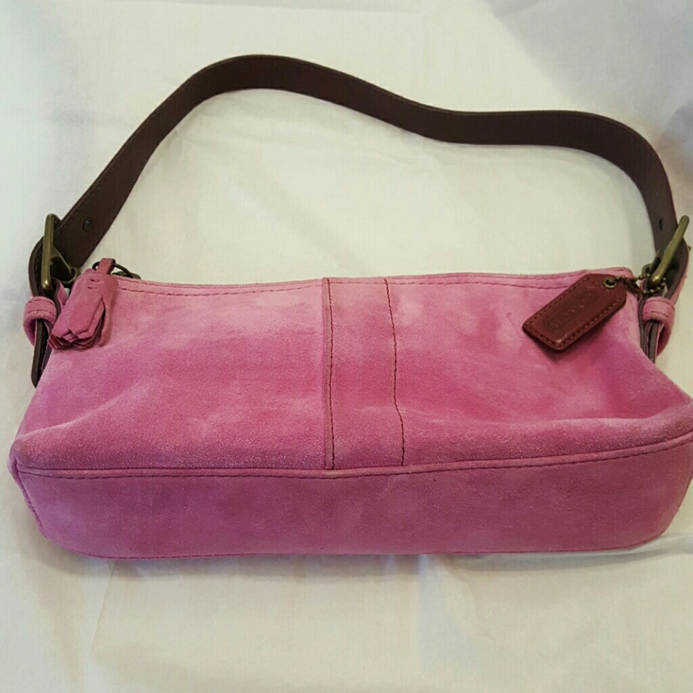 COACH Suede pink bag