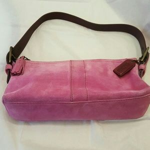 COACH Suede pink bag
