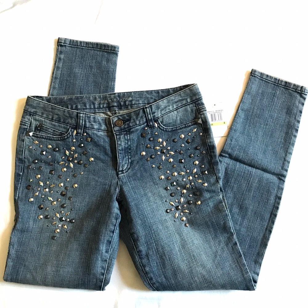 MK Studded Slim Fit Jeans