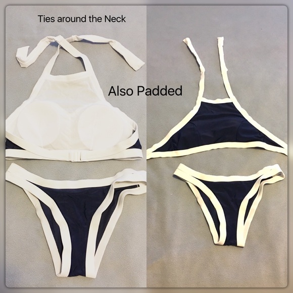 💥LAST ONE Navy SZ Large Block Party Swimsuit - Picture 2 of 6