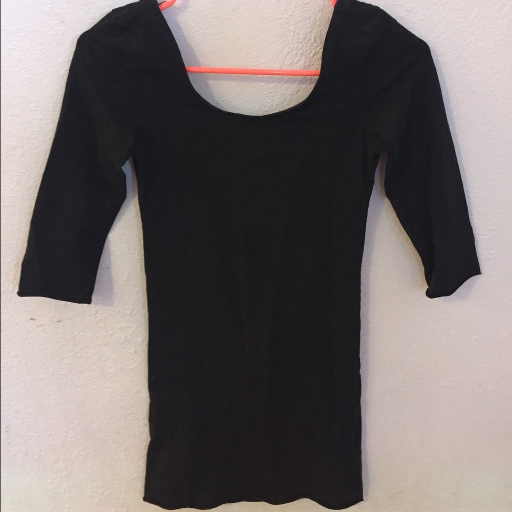 Tight black body con dress