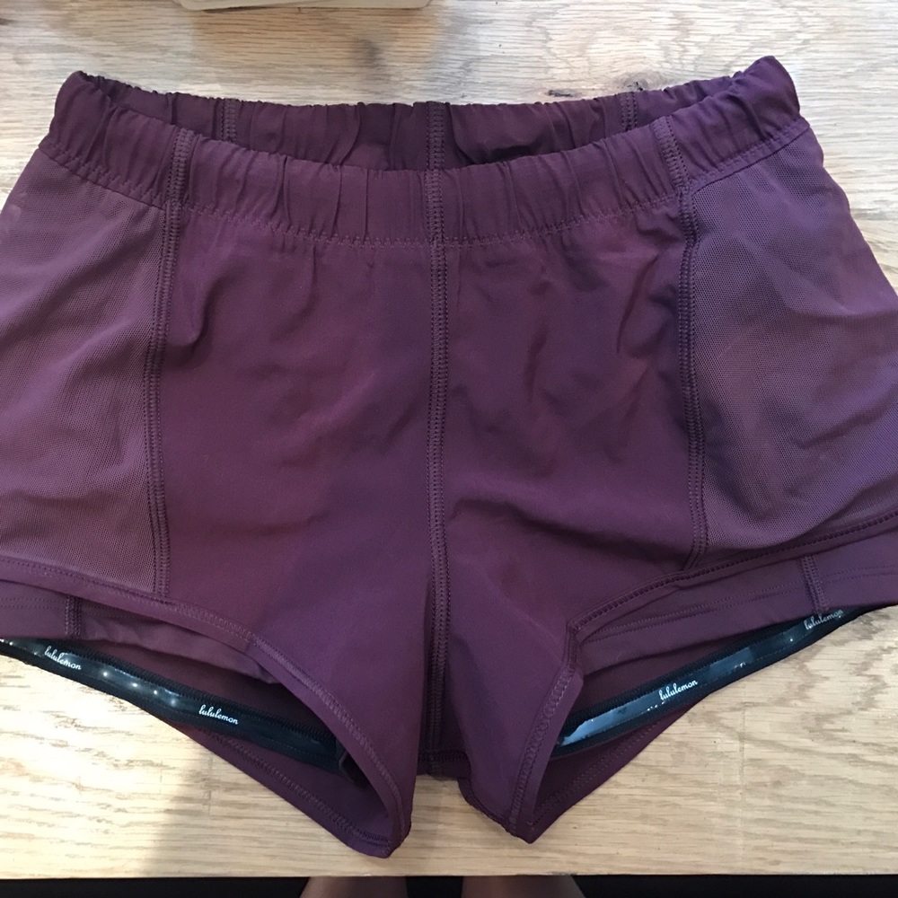 Lululemon Maroon Shorts Size 2 ON HOLD