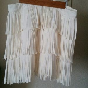 Never worn Fringe skirt.