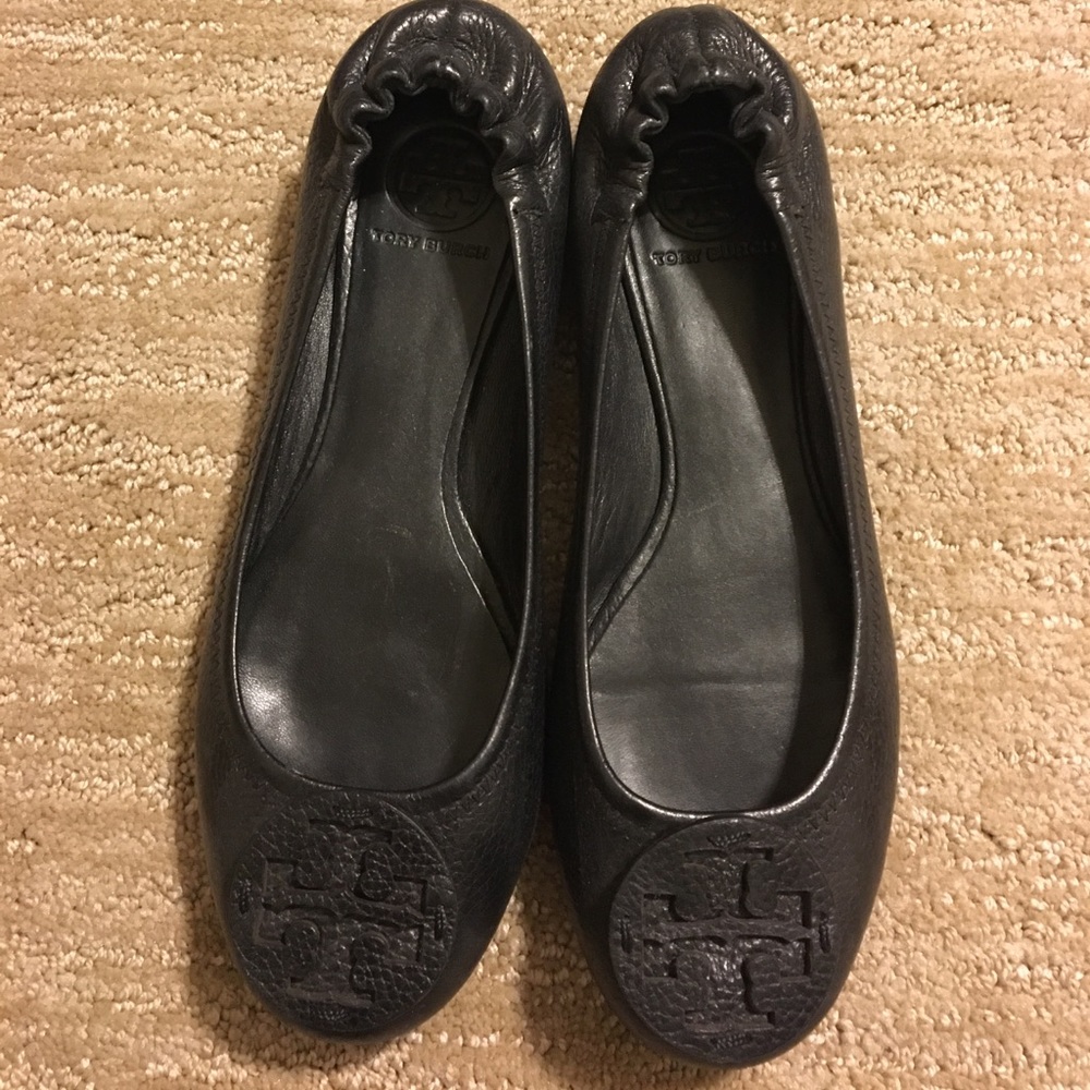 Tory Burch Black Reva Flats