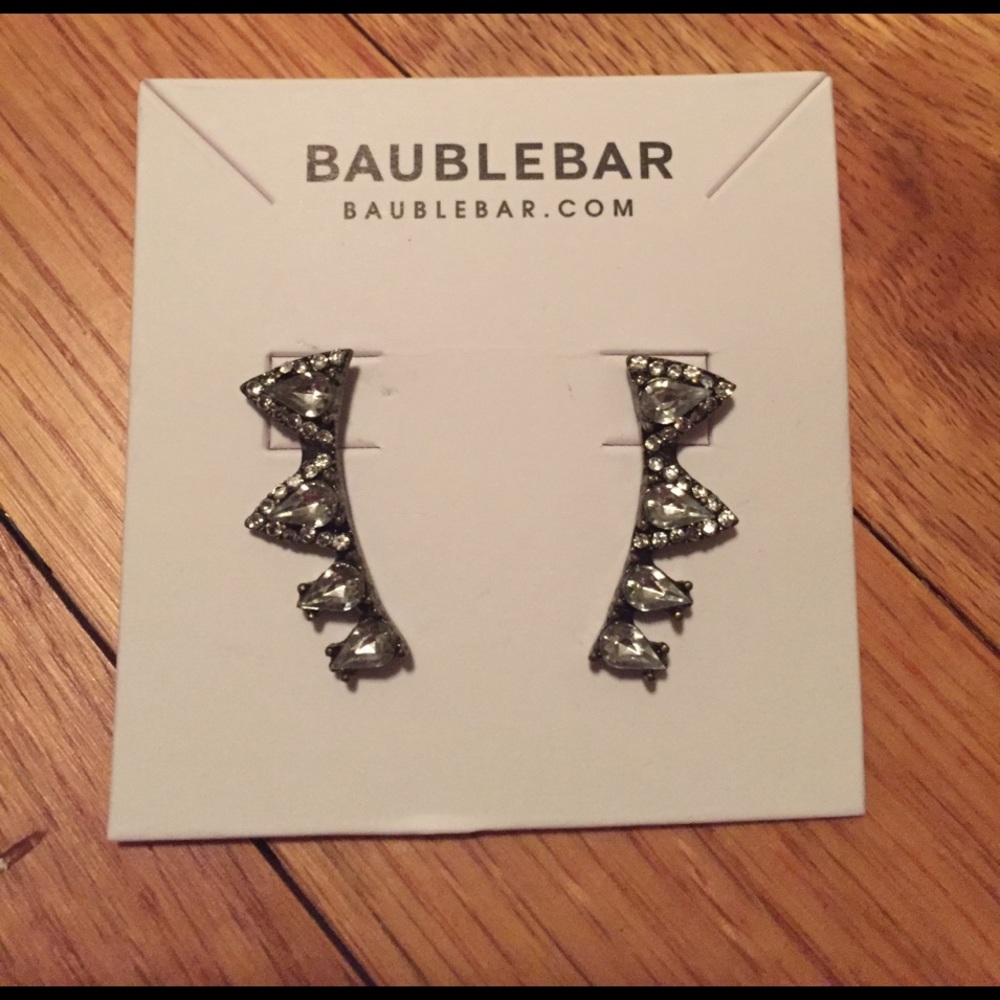 Bauble bar crystal ear crawlers