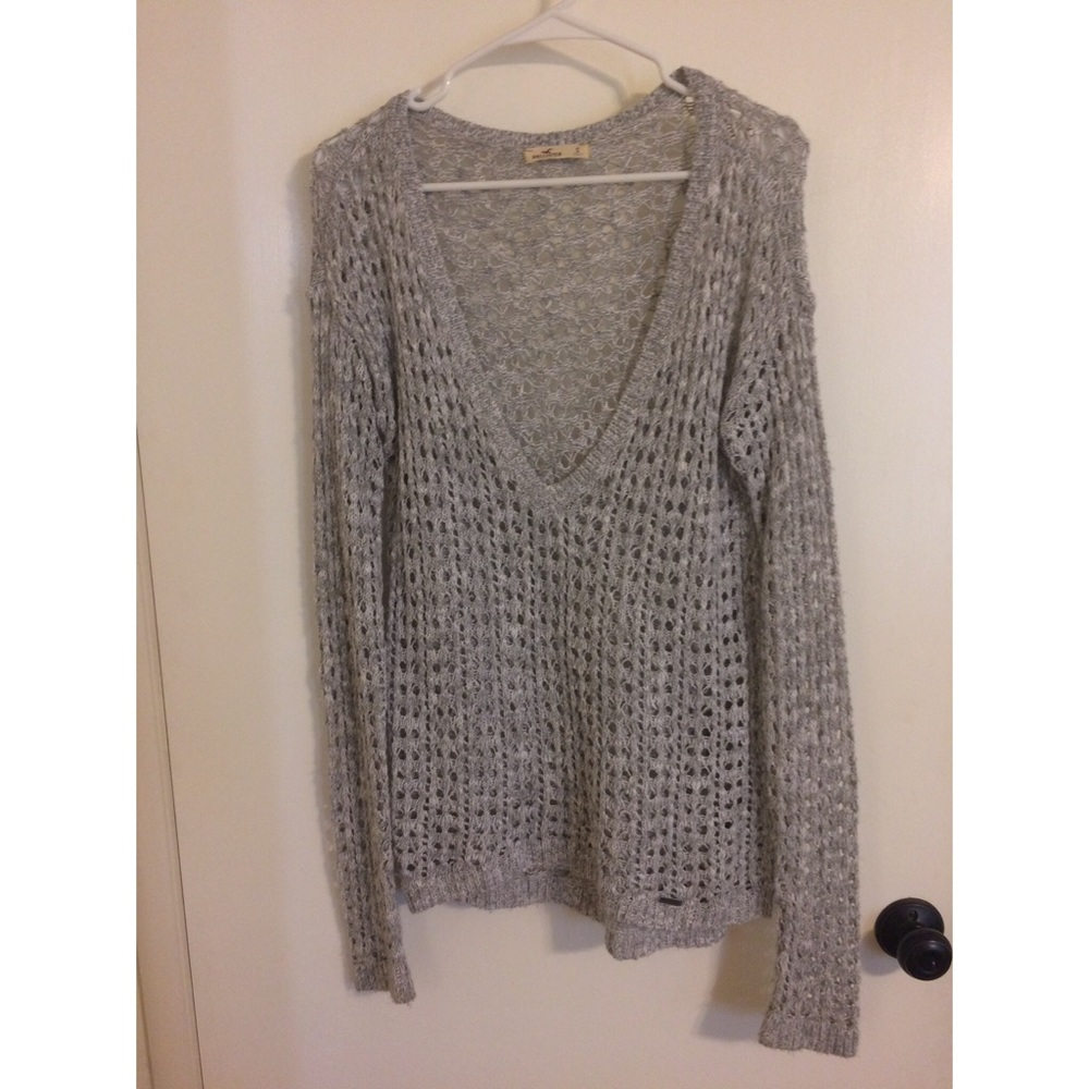 Hollister crotchet sweater