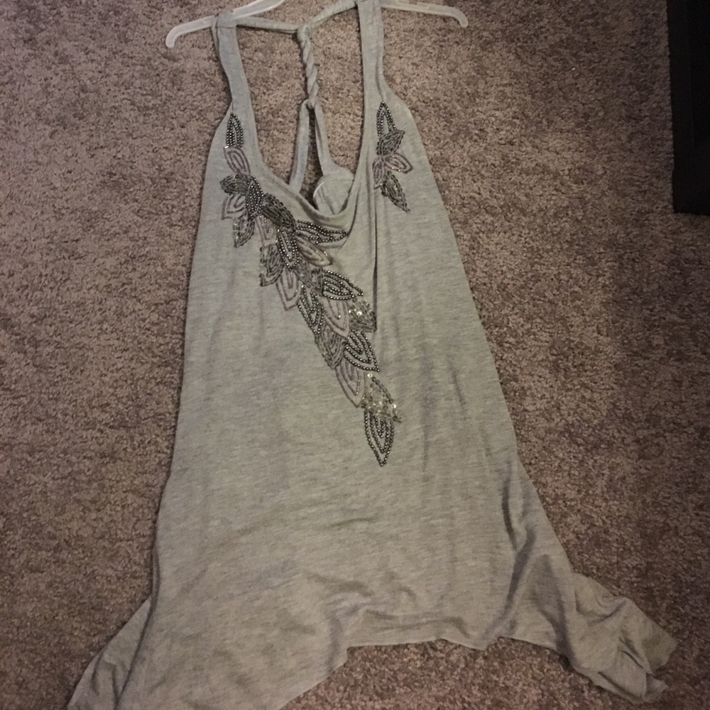 Willow & Clay grey flowing tank