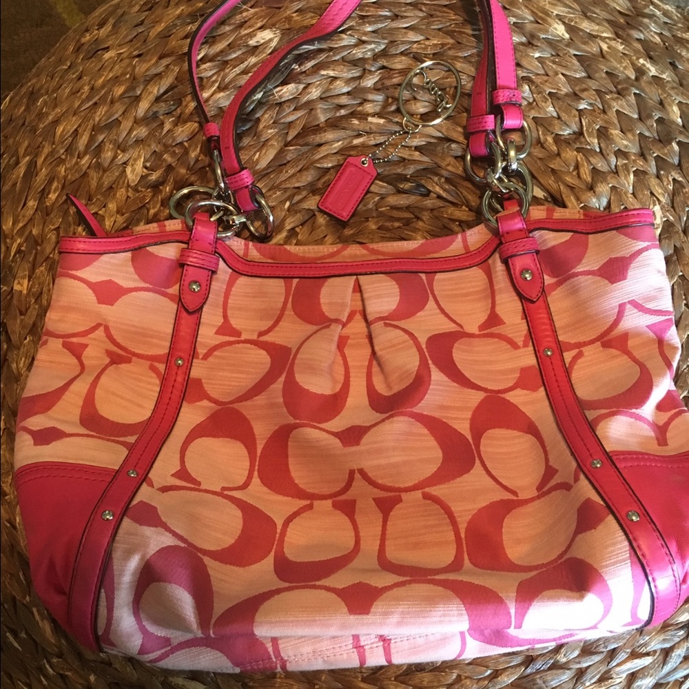 Authentic Coach handbag in pink