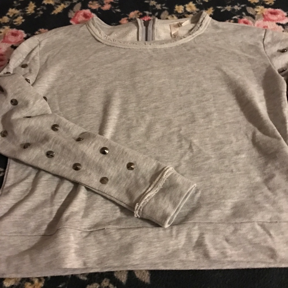 NWOT Studded Crop Sweatshirt from Forever 21