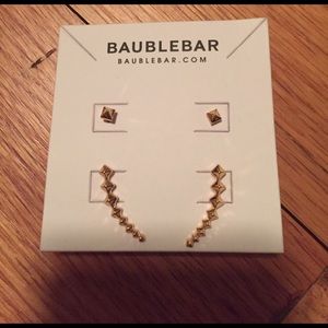 Bauble bar gold ear crawlers
