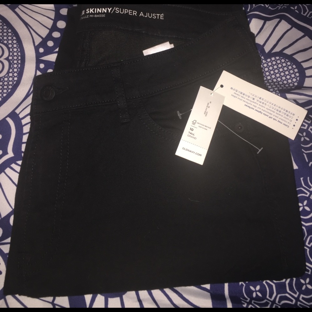 Black Super Skinny Old Navy Jeans