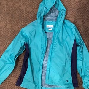 Columbia brand girls' rain jacket