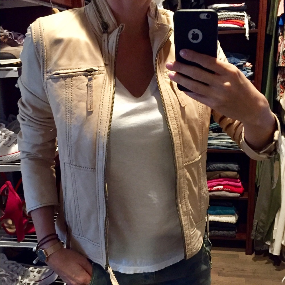 Michael Kors leather jacket size S