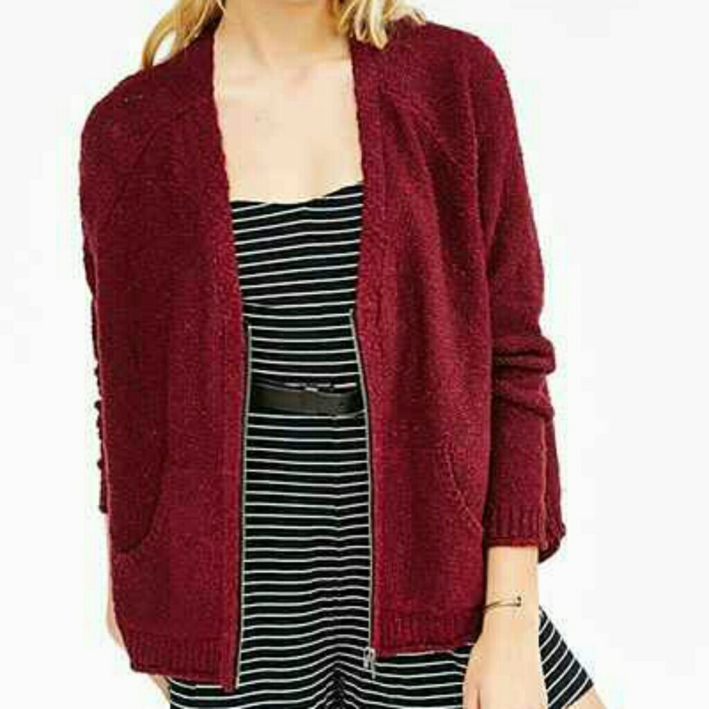 *SOLD* Silence + Noise Zip-Up Cardigan