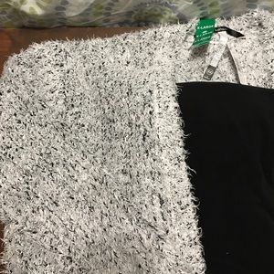 Black and white sweater