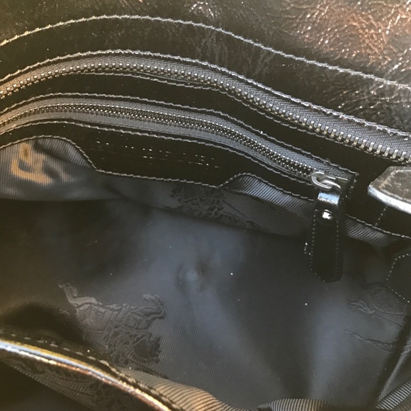 Authentic Burberry Pleated Patent Leather Tote Bag - Picture 6 of 8