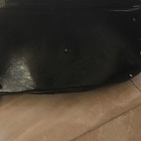 Authentic Burberry Pleated Patent Leather Tote Bag - Picture 7 of 8