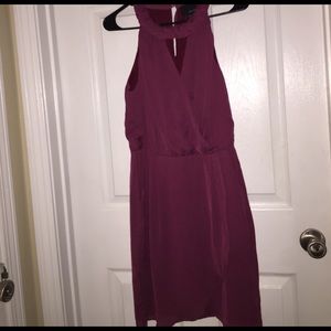 Purple sleeveless dress