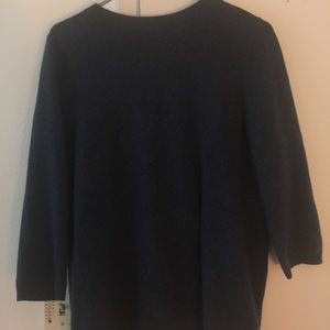 Talbots Cashmere Sweater 3/4 sleeves