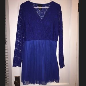 Short royal blue dress
