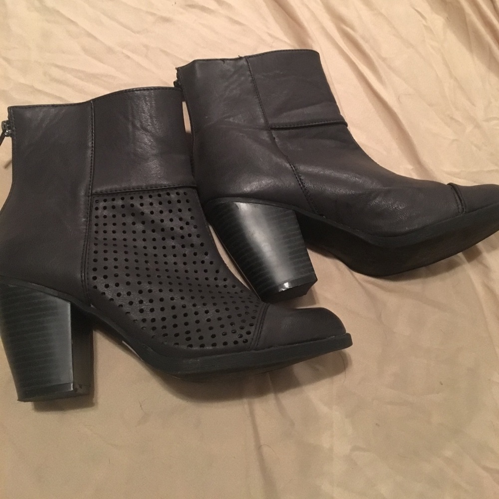 Black ankle boots