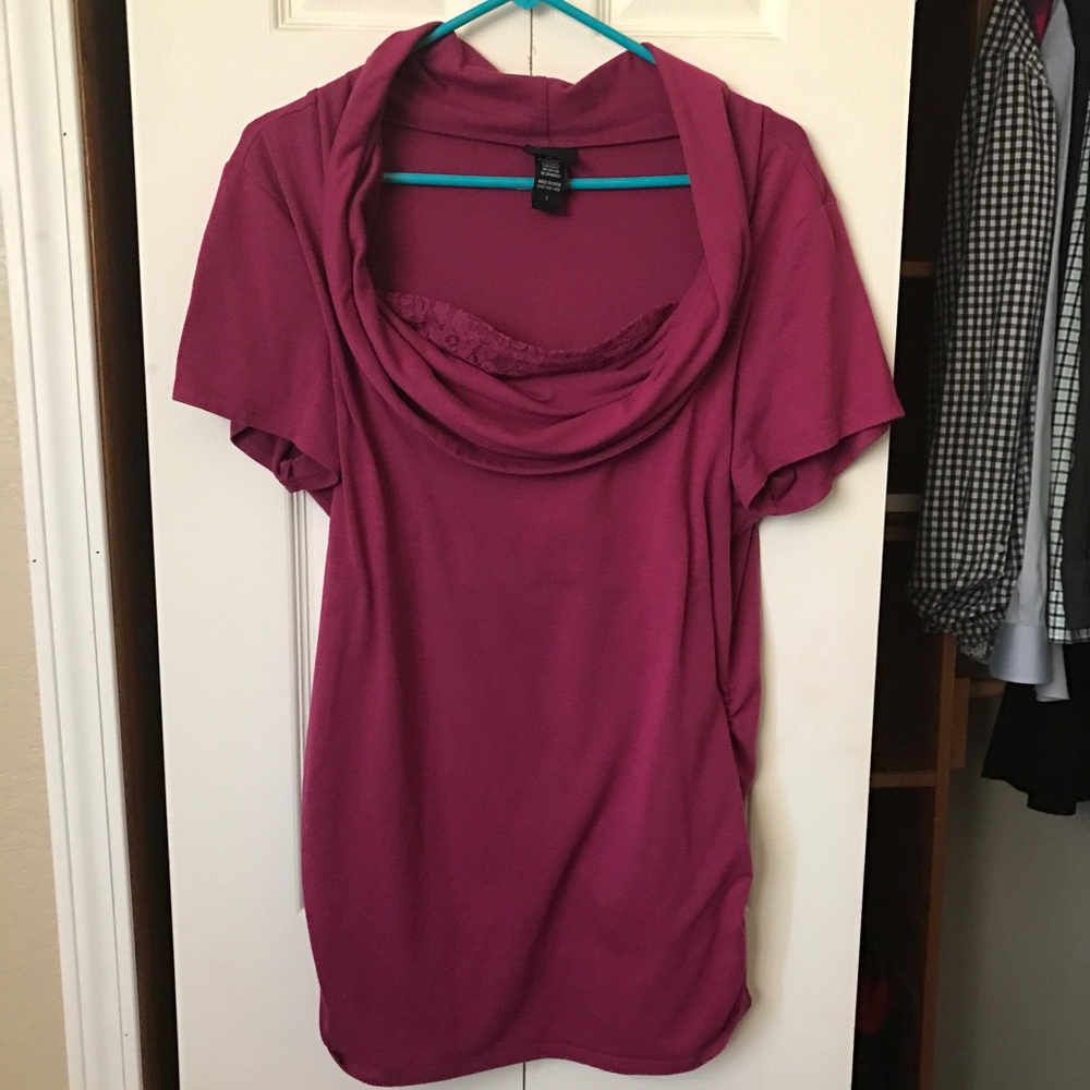 Cowl neck shirt