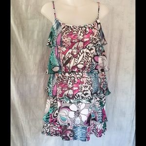 Lapis tiered tank tunic