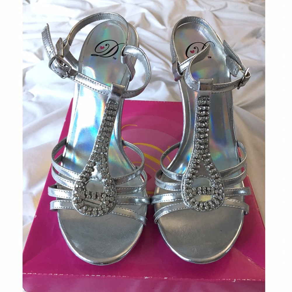 Silver heels