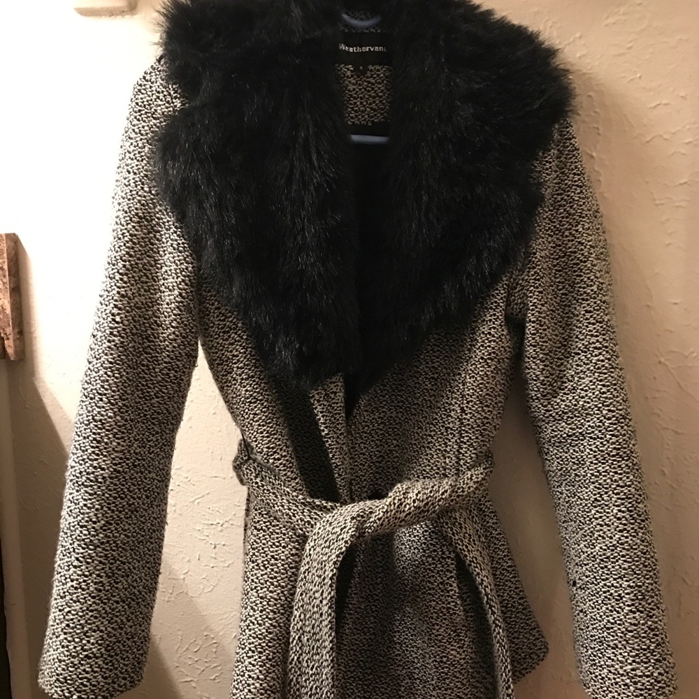 Faux fur coat