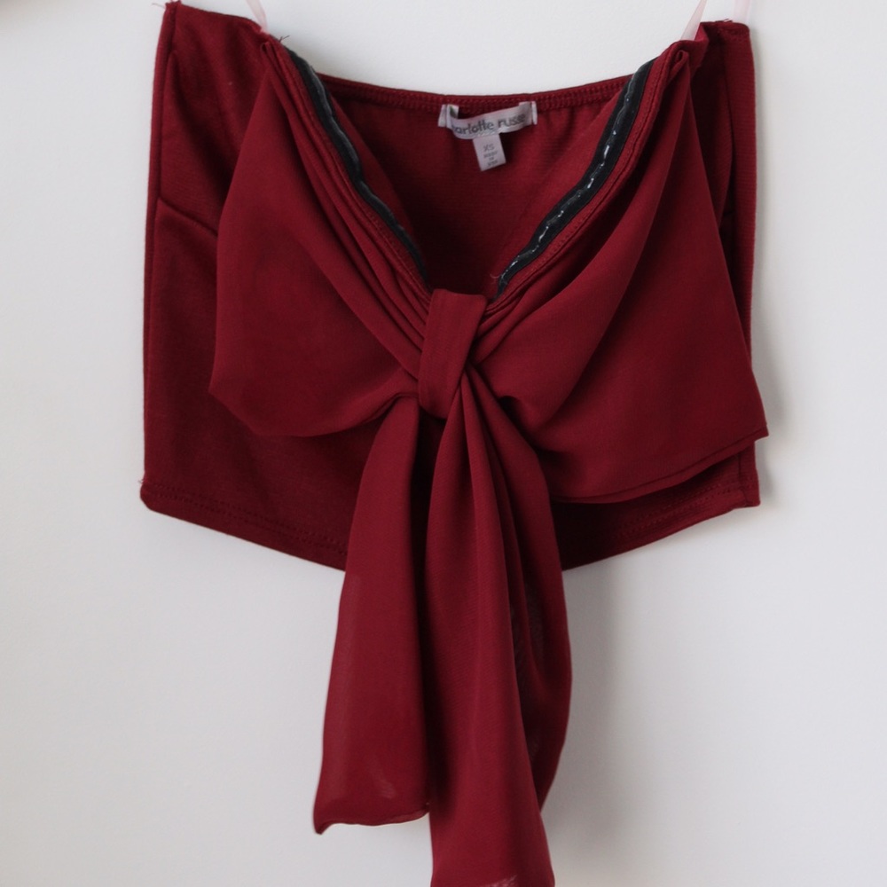 Charlotte Russe - Strapless Bow Tie Front