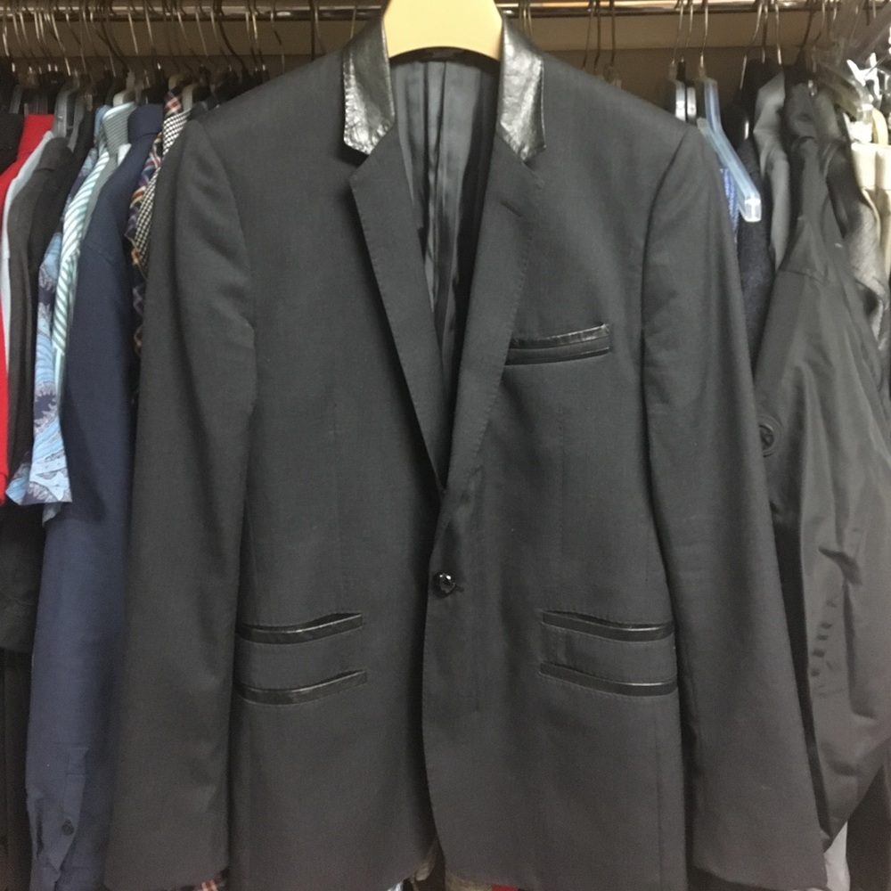 CUSTOM Dolce & Gabbana Leather Trimmed Blazer