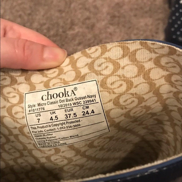 NWOT Navy Polka Dot Rain Boots ☔️ - Picture 4 of 4