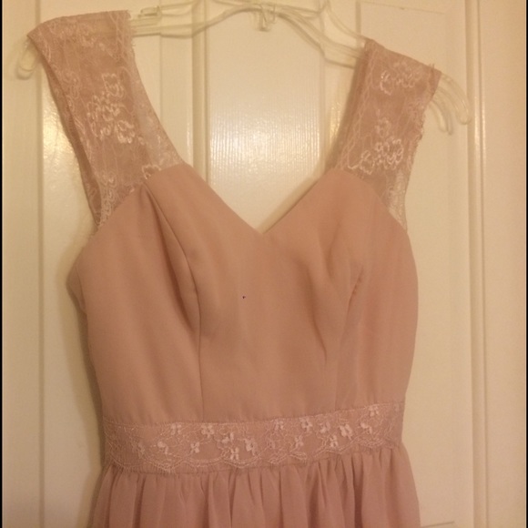 Asos Petite Blush Mini Dress - Picture 2 of 4